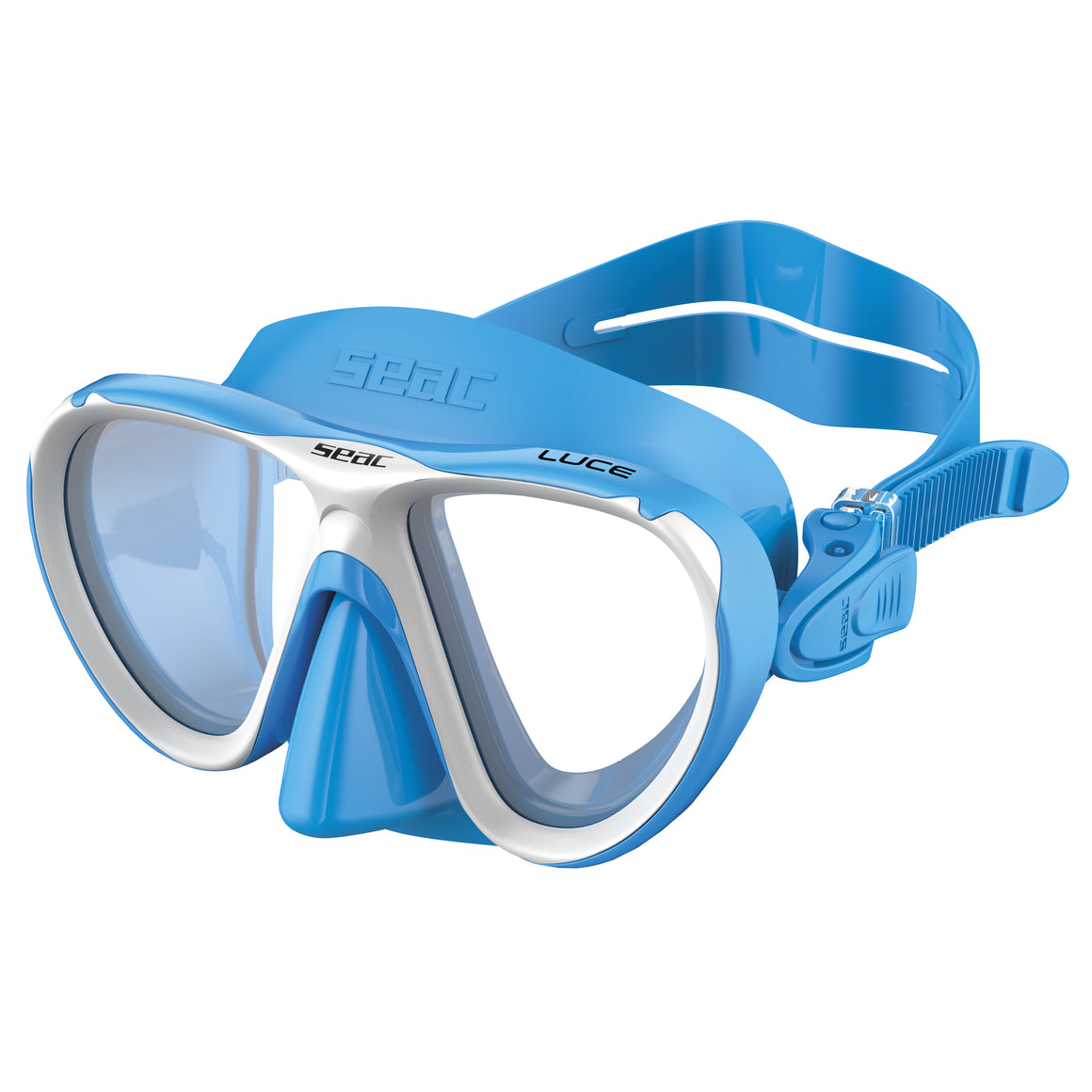 Seac Luce Antifog maschera snorkeling bambini Azzurro