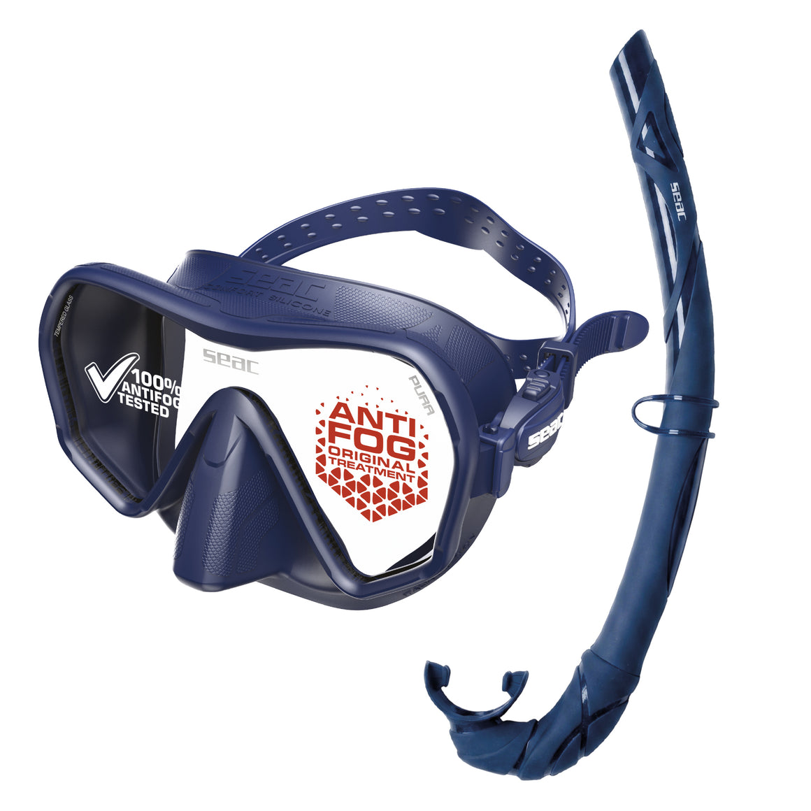 Seac Pura Antifog Set Blu