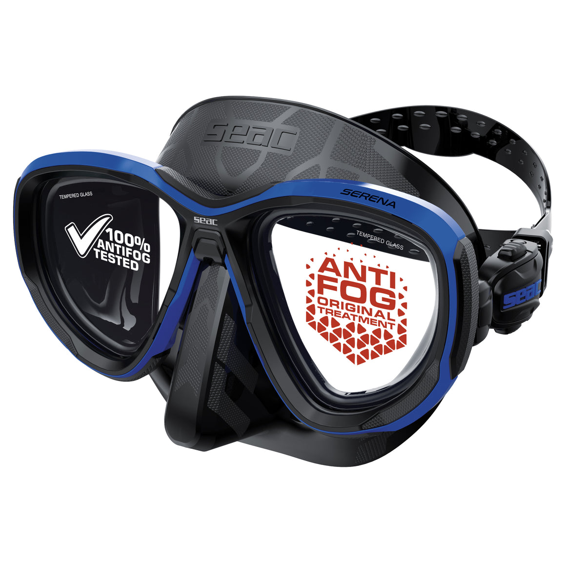 Seac Serena Antifog silicone nero Blu