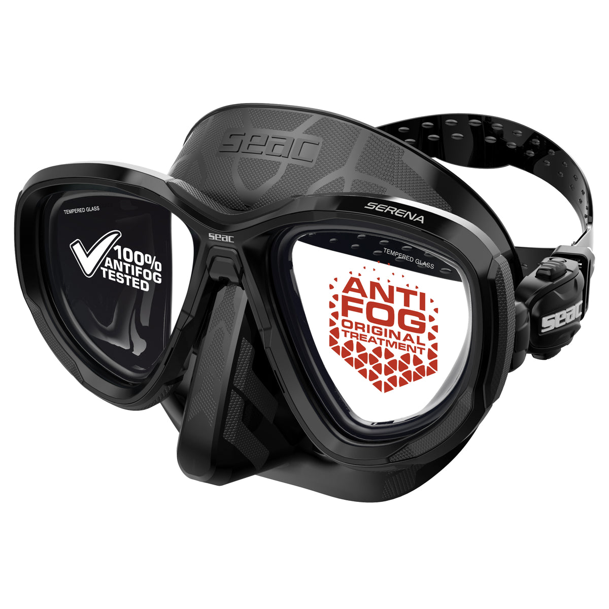 Seac Serena Antifog silicone nero Nero