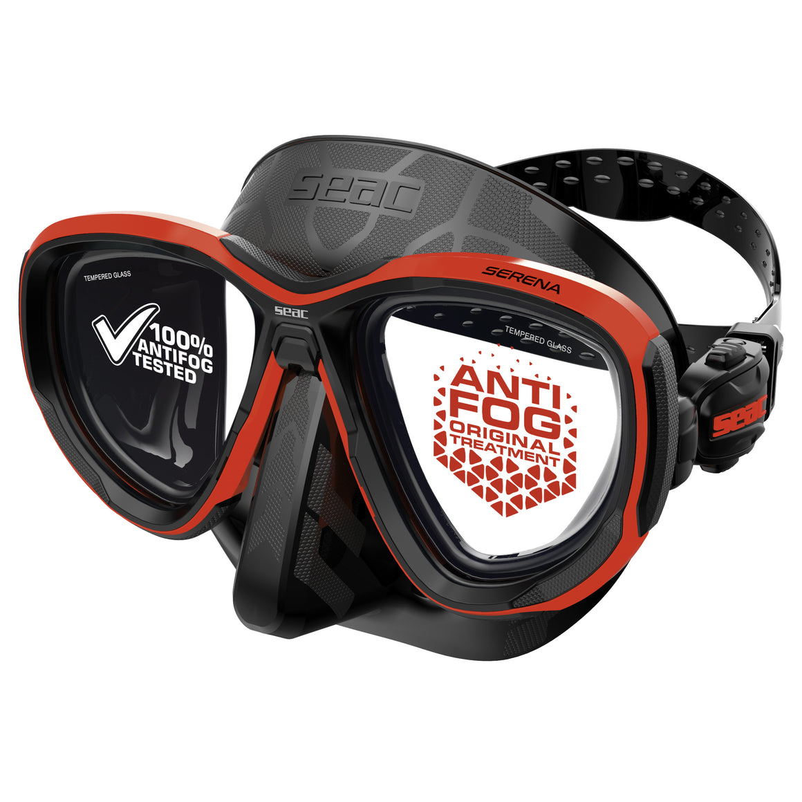 Seac Serena Antifog silicone nero Rosso