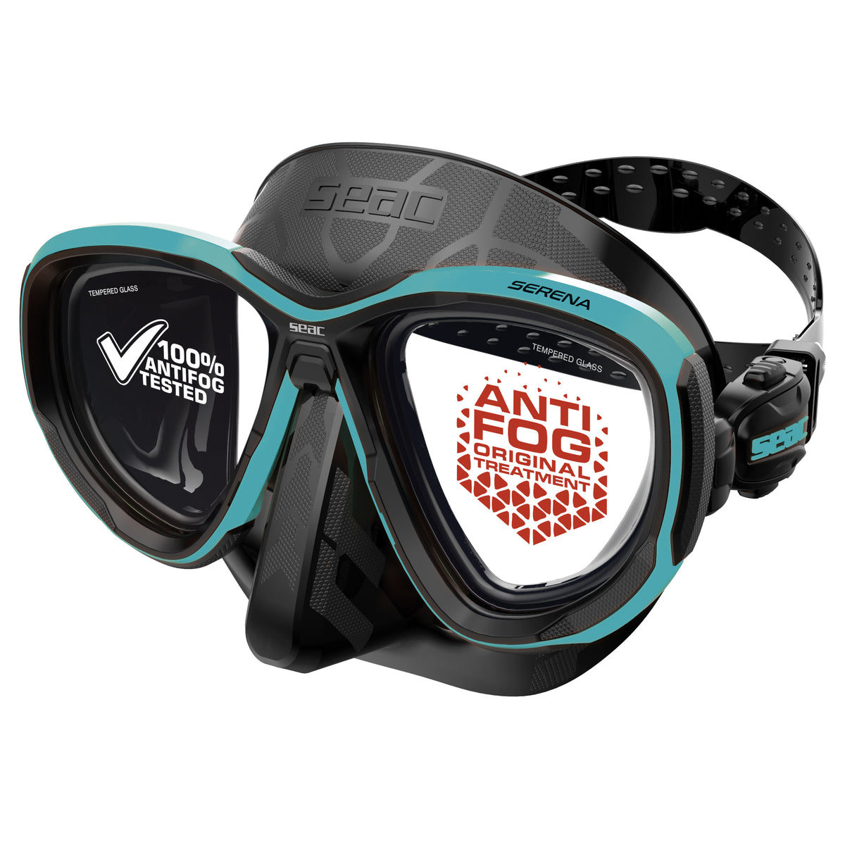 Seac Serena Antifog silicone nero Tiffany