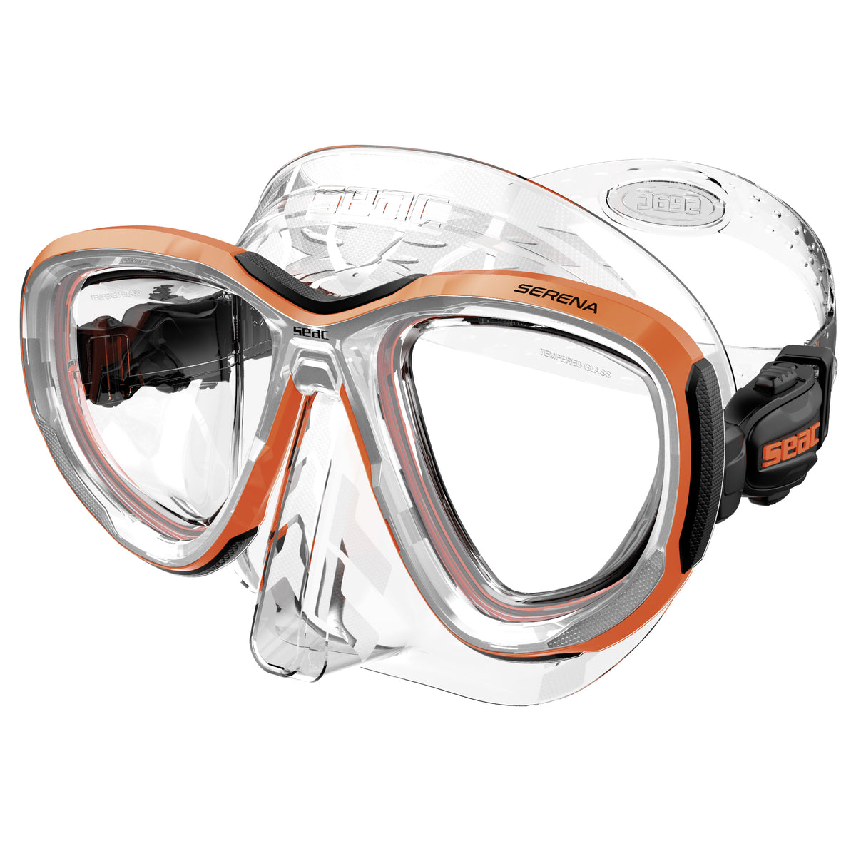 Seac Serena Antifog silicone trasparente Arancio