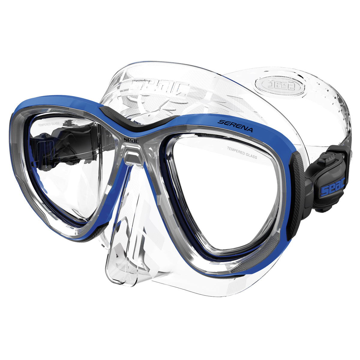 Seac Serena Antifog silicone trasparente Blu