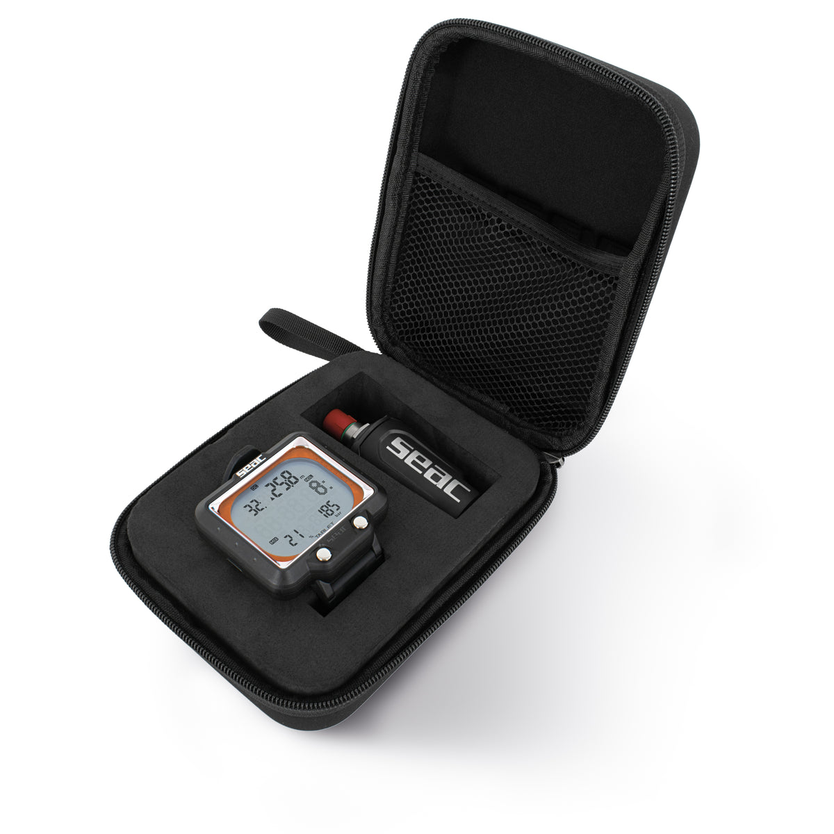 Seac Tablet e LED Tank Probe Set Nero/Arancio con custodia