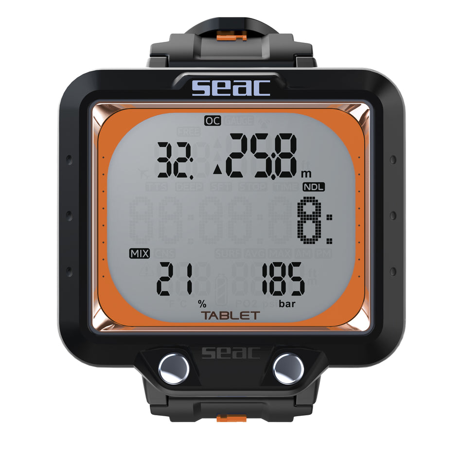 Seac Tablet Nero/Arancio vista frontale