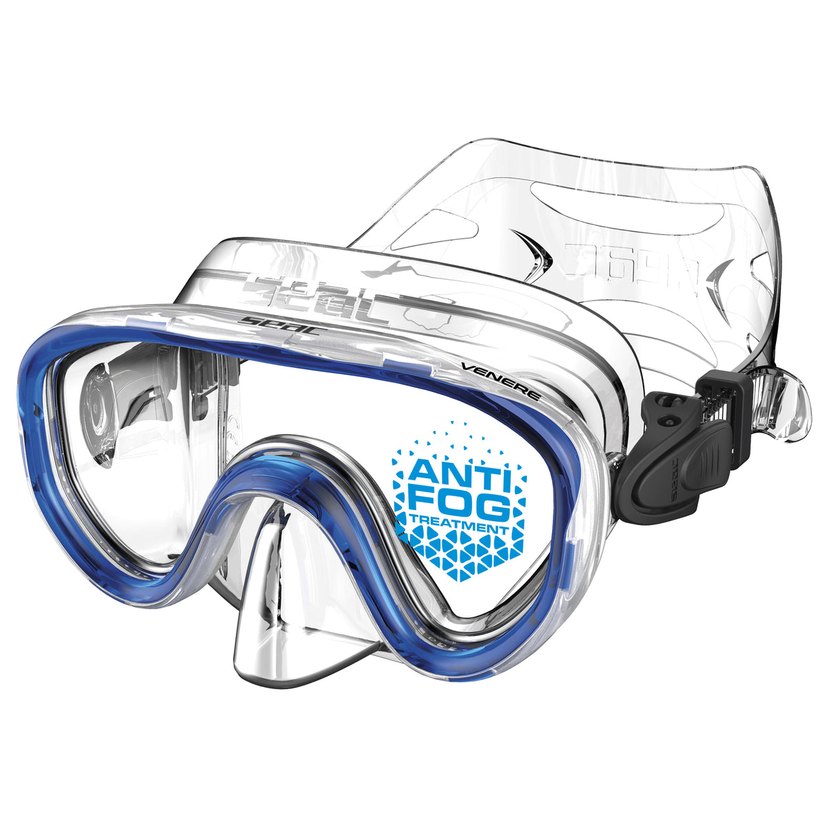 Seac Venere Antifog maschera snorkeling bambini Blu