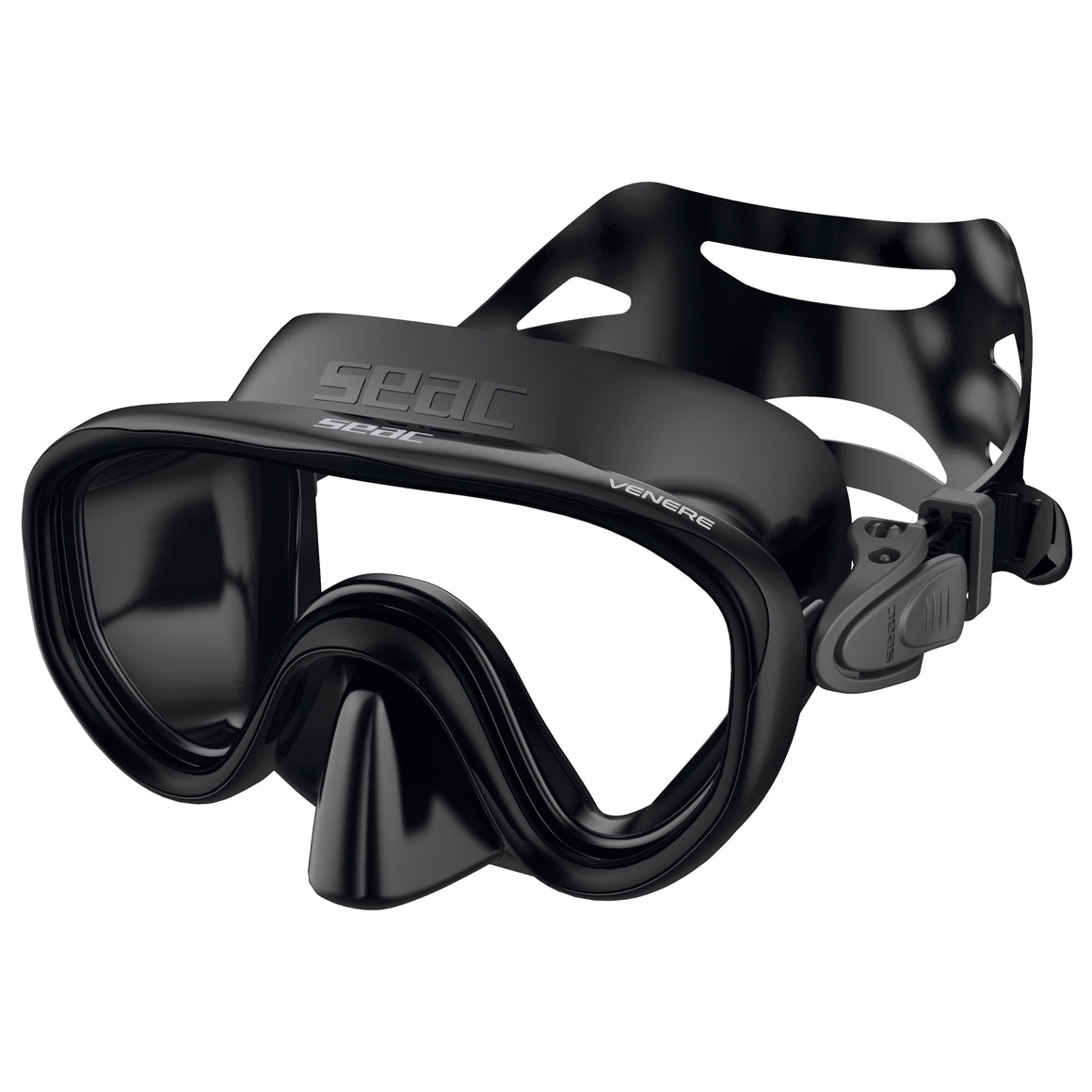 Seac Venere Antifog maschera snorkeling bambini Nero