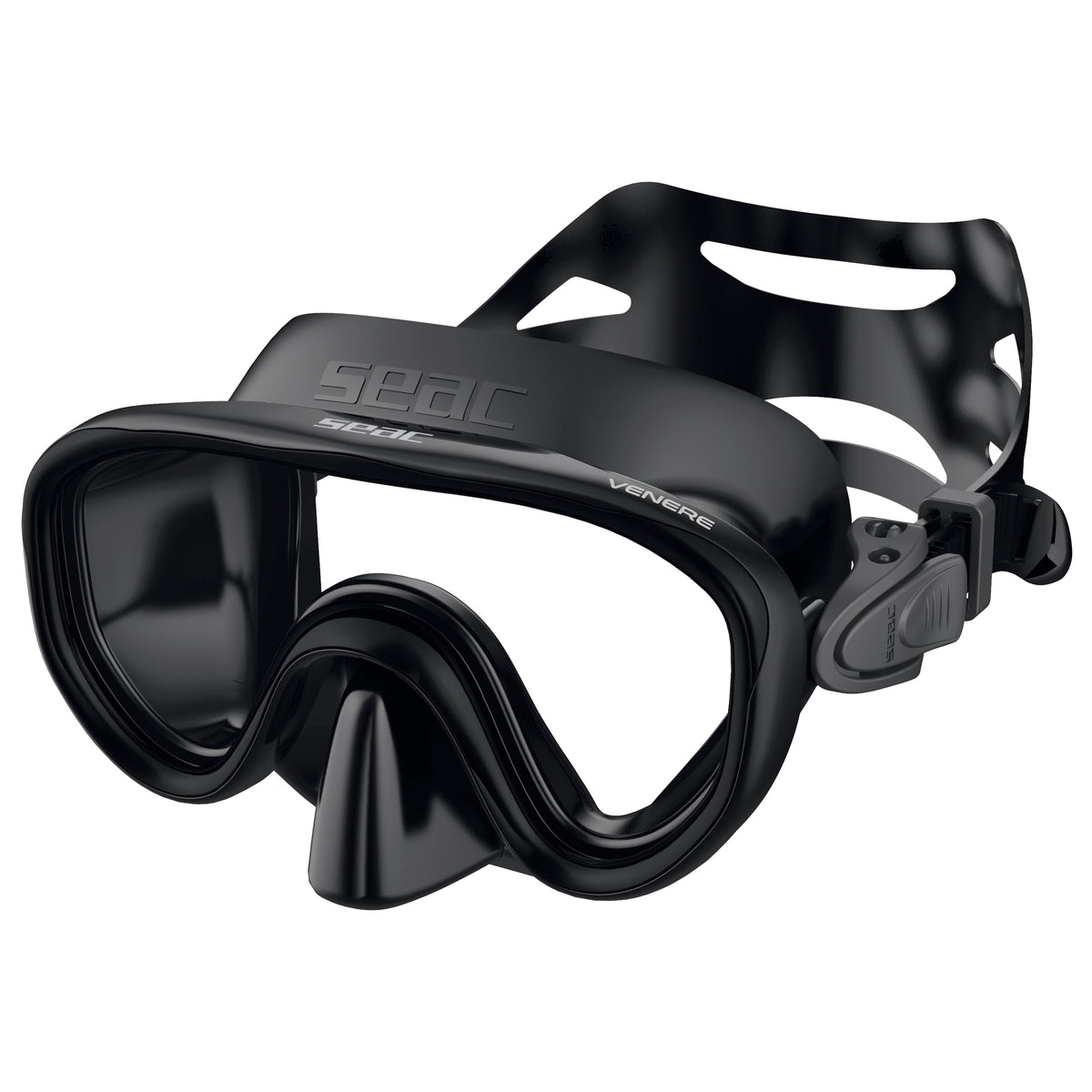 Seac Venere Antifog maschera snorkeling bambini Nero