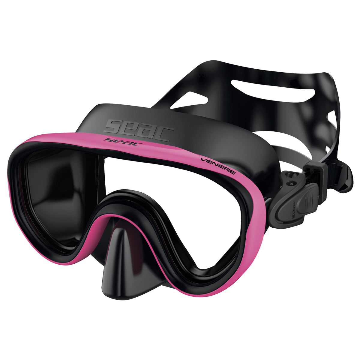Seac Venere Antifog maschera snorkeling bambini Nero/Rosa