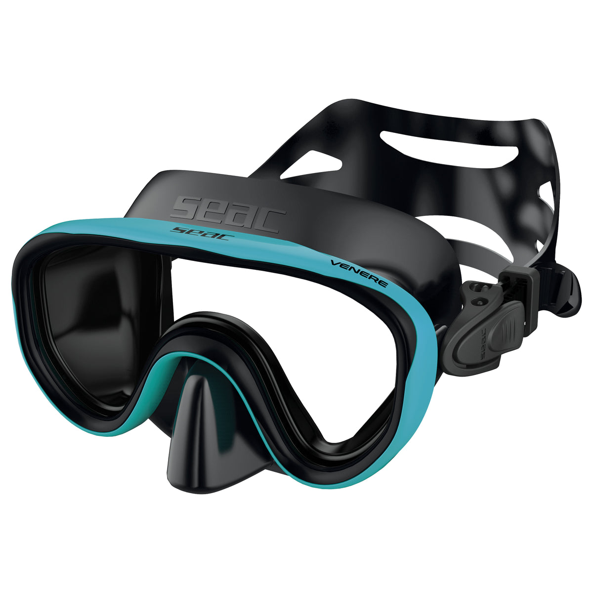 Seac Venere Antifog maschera snorkeling bambini Nero/Tiffany
