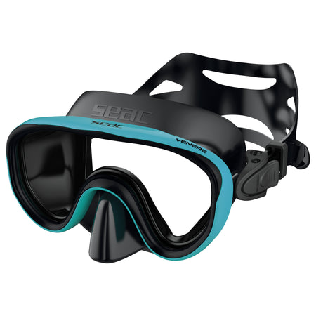 Seac Venere Antifog maschera snorkeling bambini Nero/Tiffany