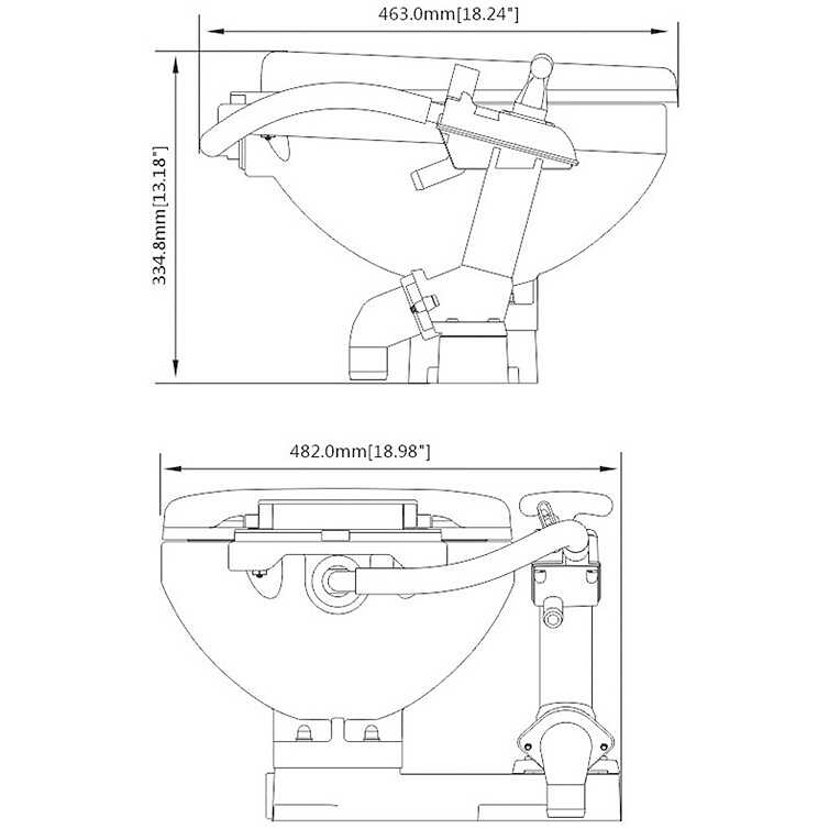 Seaflo Manual Toilet Regular