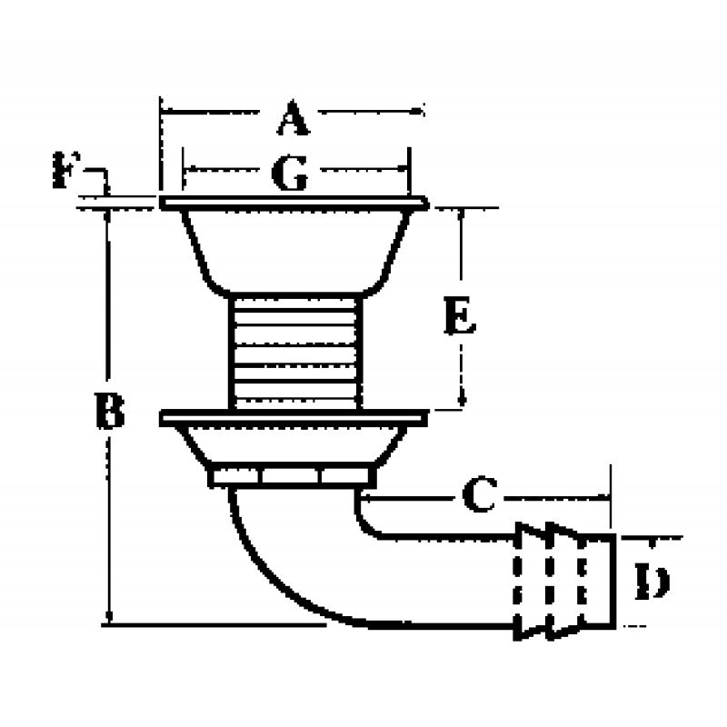 Sfiato inox 316 curvo Marine Town