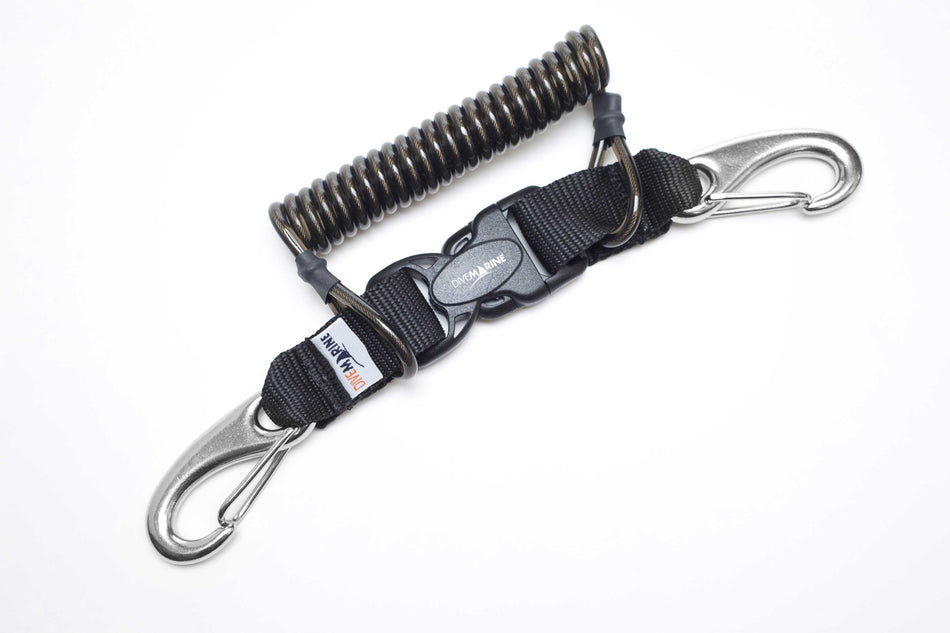Divemarine Stainless Steel Spiral Clip - Double Snap 70mm