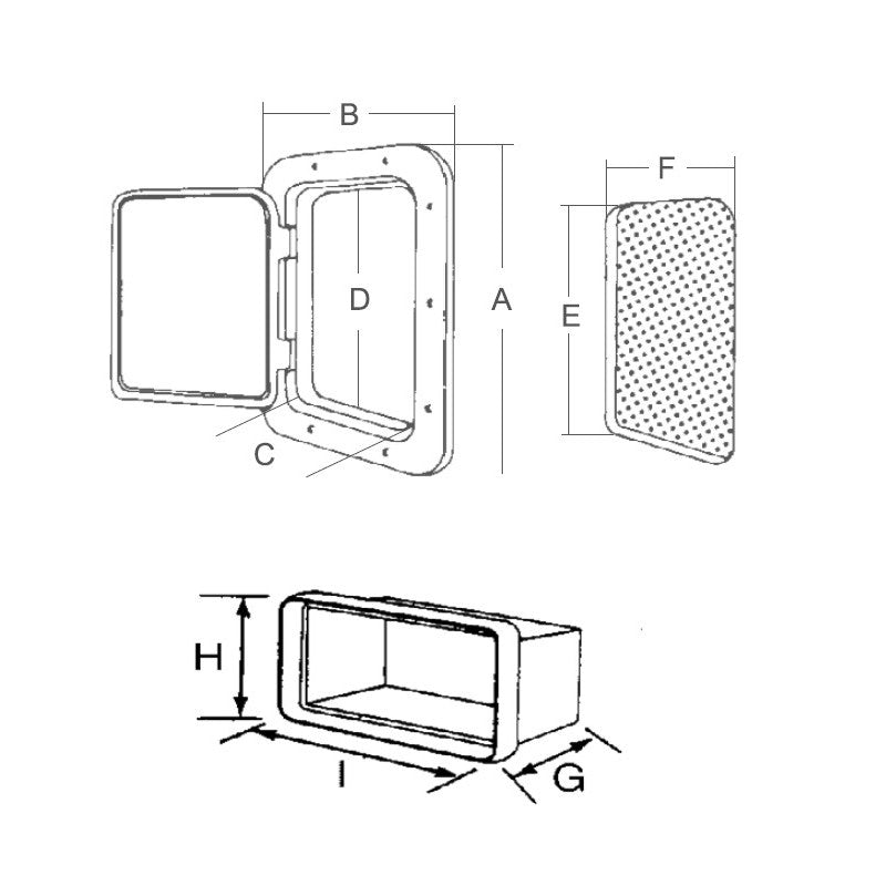 Tapa con Contenedor mm.357x606x320p