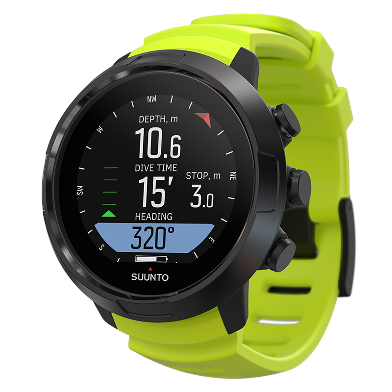 Suunto D5 Black Lime con cable USB