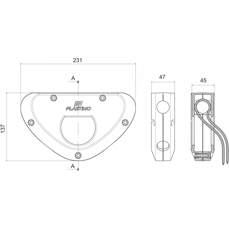Plastimo Supporto Motore Fuoribordo Bianco