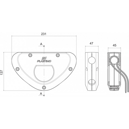 Plastimo Supporto Motore Fuoribordo Bianco