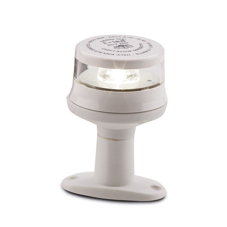 Trem Gemini 360° Blanc Feu de mouillage LED avec base