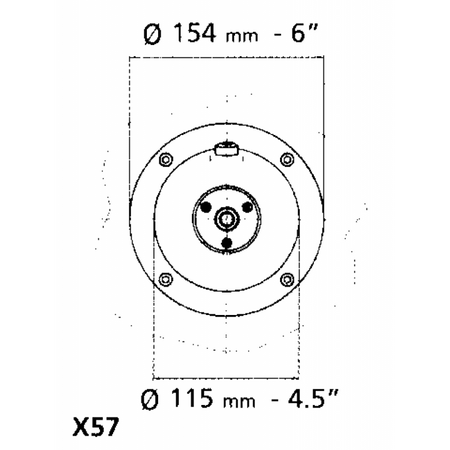 Ultraflex Flangia per Montaggio a Semi-incasso Pompe - immagine 2