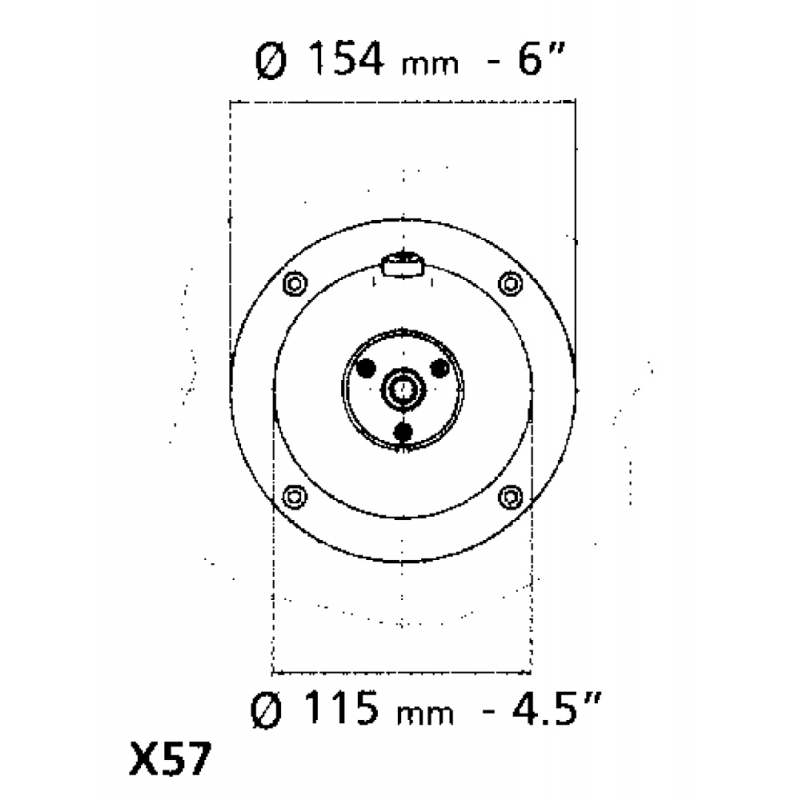 Ultraflex Flangia per Montaggio a Semi-incasso Pompe - immagine 2