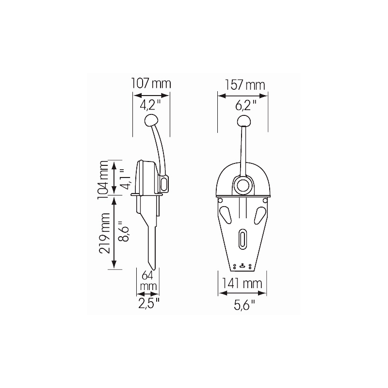 Ultraflex Scatola Comando B103 per un Motore - immagine 2