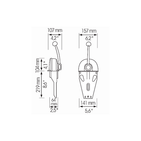 Ultraflex Scatola Comando B103 per un Motore - immagine 2