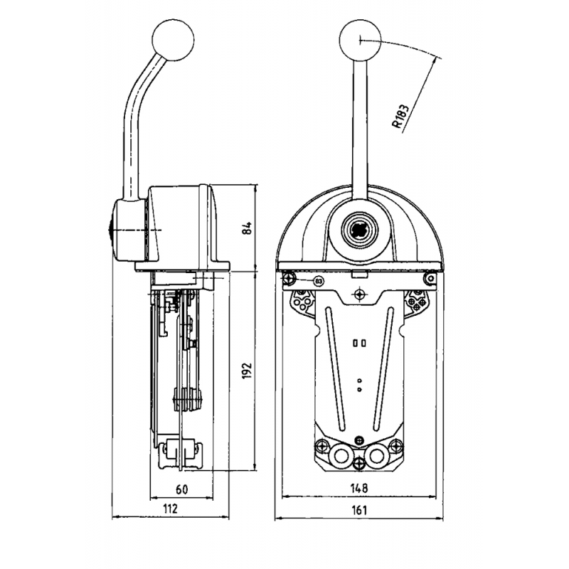 Ultraflex Scatola Comando B301 per un Motore - immagine 2