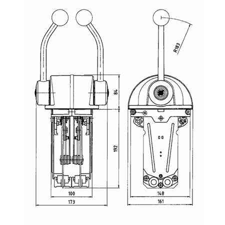 Ultraflex Scatola Comando B322 Bileva Gas e Invertitore - immagine 2