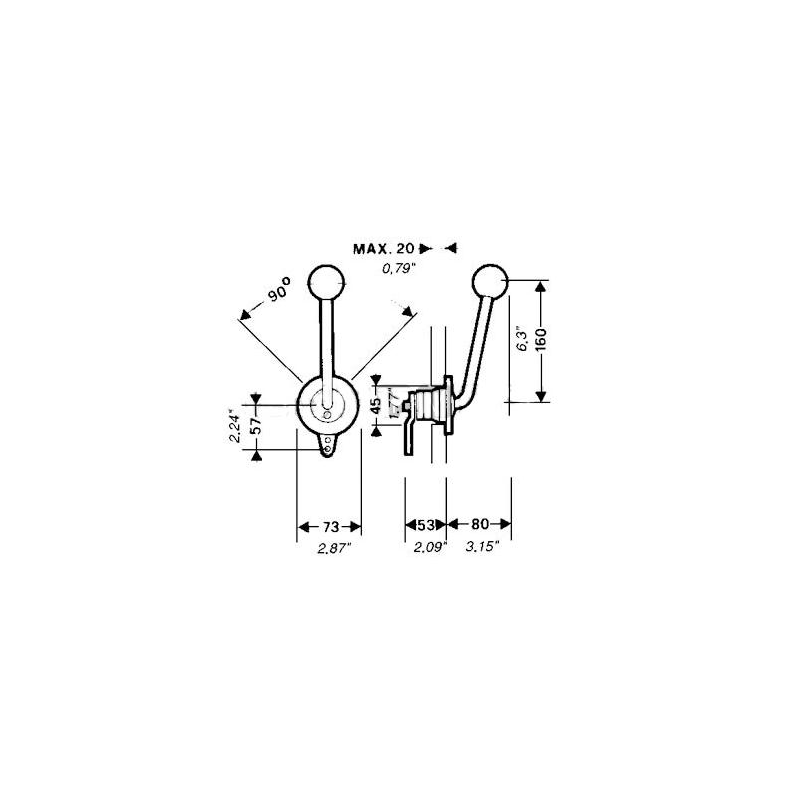 Ultraflex Scatola Comando B35 ad Azione Singola in Inox - immagine 2