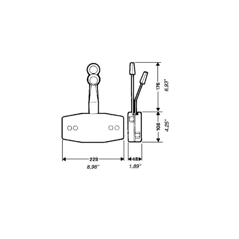 Ultraflex Scatola Comando B47 a Parete per Fuoribordo - immagine 2