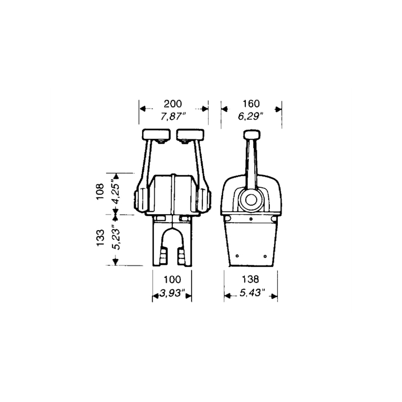 Ultraflex Scatola Comando B66 Bileva per Due Motori - immagine 2