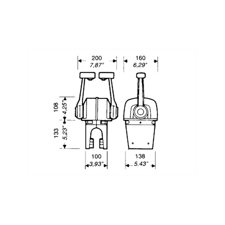 Ultraflex Scatola Comando B74 Bileva per Due Motori - immagine 2