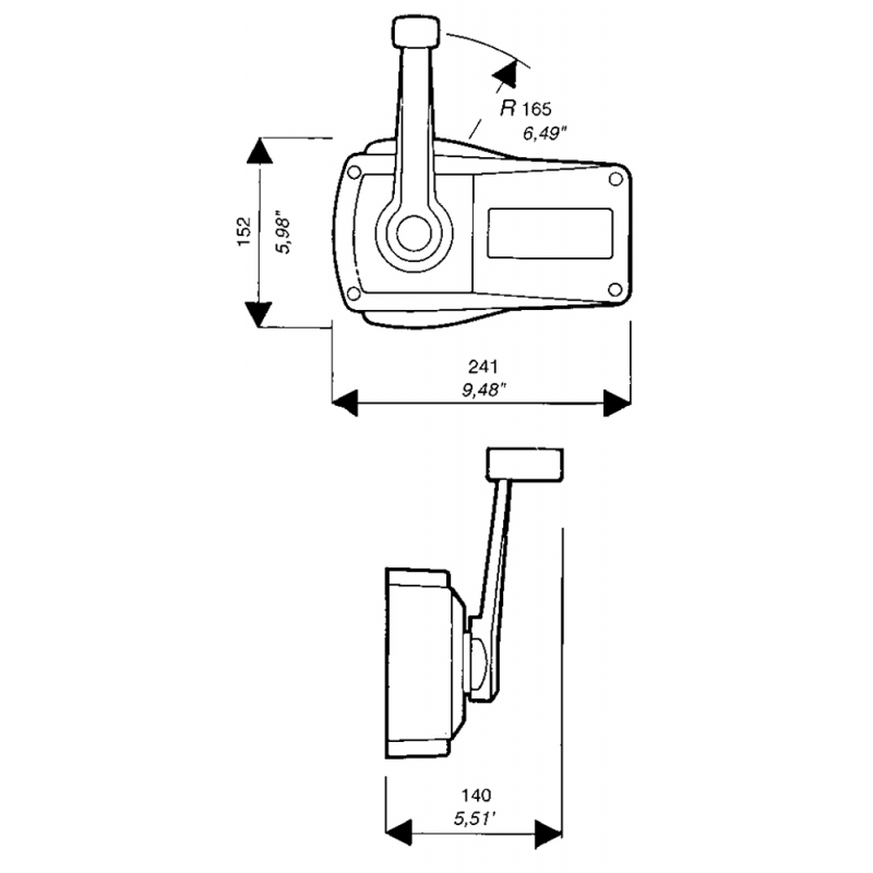 Ultraflex Scatola Comando B89 Monoleva Avorio - immagine 2