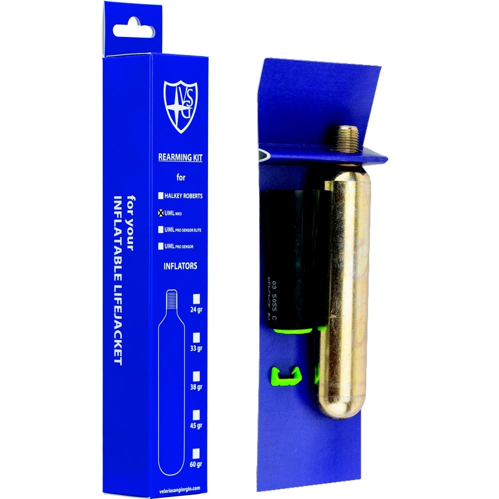 VSG Co2 Rearming Kit for Inflatable Lifejacket 33gr UML MK5 – Mareshop